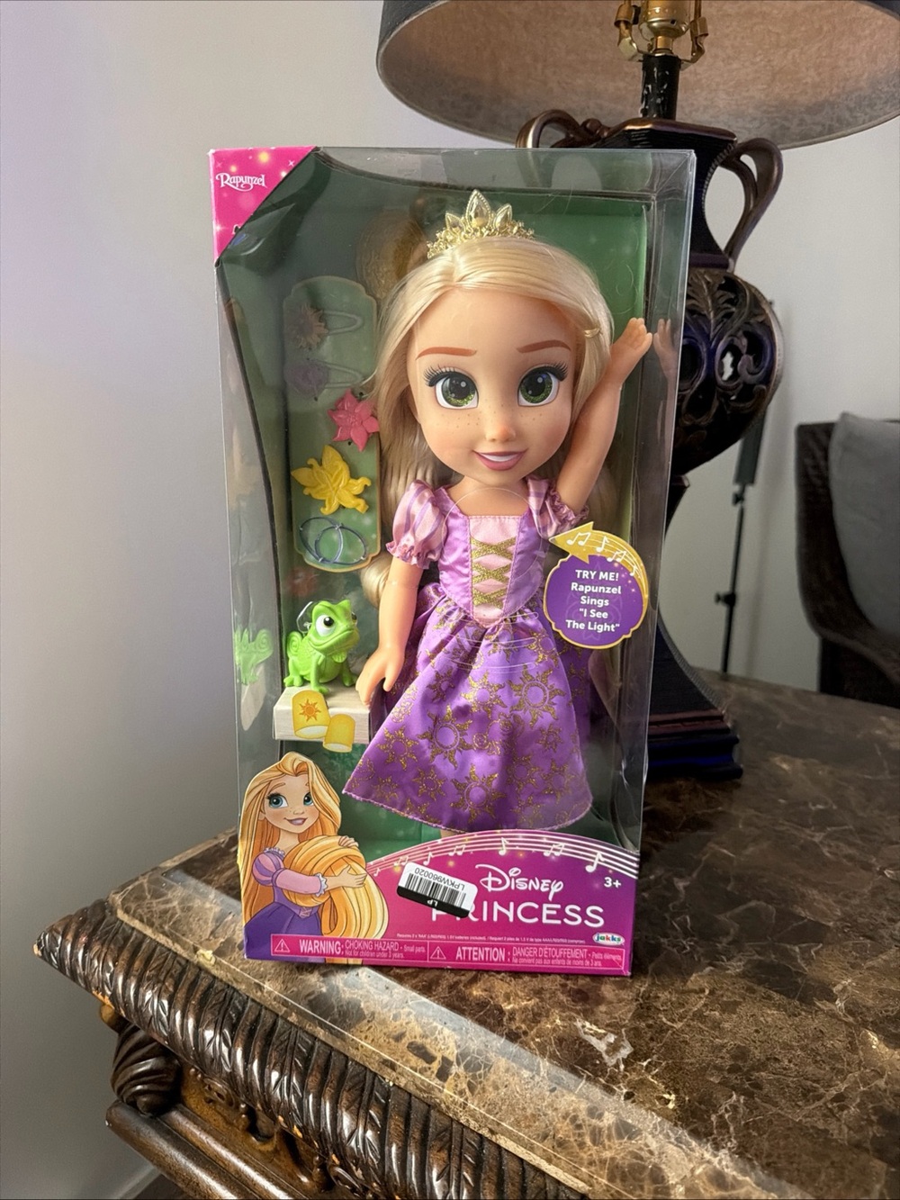 Disney Rapunzel Doll in Purple and Gold Gown with Crown